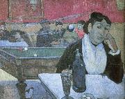 Dans  un cafe a Arles depicts the same cafe Van Gogh painted Paul Gauguin